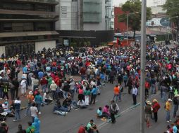 Maestros de la CNTE realizan manifestaciones en la Ciudad de México en protesta por la reforma educativa. SUN / ARCHIVO