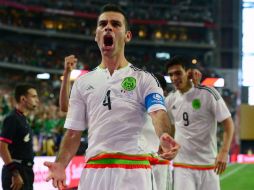 El gol de Rafael Márquez llegó al minuto 84 para darle rumbo a la victoria mexicana. AFP / J. Stewart