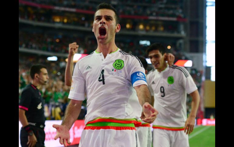 El gol de Rafael Márquez llegó al minuto 84 para darle rumbo a la victoria mexicana. AFP / J. Stewart