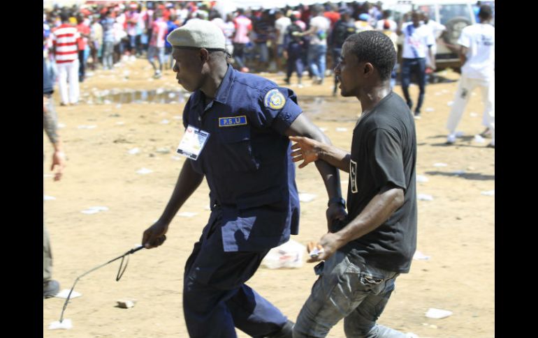 La Copa de África de Naciones ha estado plagada de incidentes violentos entre grupos de aficionados. EFE / C. Jallanzo