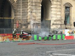 Se cree que fue provocado por unas maderas apiladas en una de las entradas para obras de acondicionamiento. NTX / D. Río