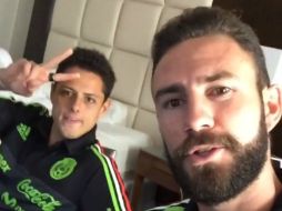 ''Saludos banda y muchas gracias por el apoyo'', dice Javier Hernández. INSTAGRAM / miguel_layun