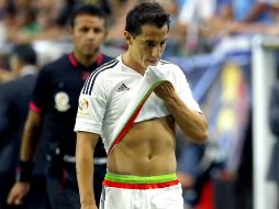 Andrés Guardado es el único seleccionado mexicano que no participó en la práctica, tras su pasada expulsión. AP / M. York