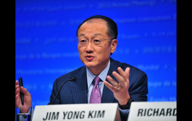 El presidente del Banco, Jim Yong Kim, se dijo preocupado por la pronunciada desaceleración en los países de desarrollo. NTX / ARCHIVO