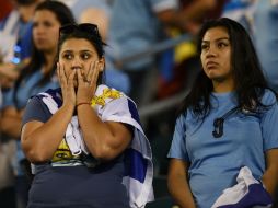 En el pasado juego entre México y Uruguay, la organización se equivocó con el himno 'charrúa'. AFP / D. Emmert