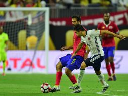 Acción del partido entre la Selección de Costa Rica y Colombia. AFP / A. Estrella