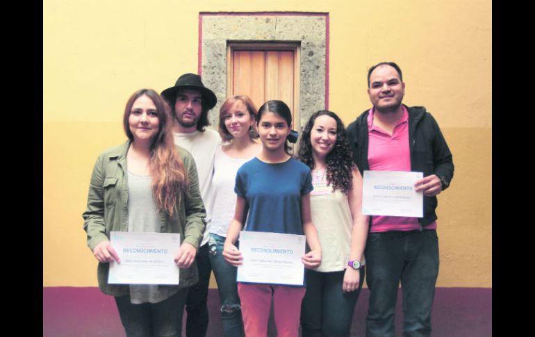 De izquierda a derecha: Marcela Bolaños, Diego Nathal, Eunice González, Aliza Hernández, Michelle García y Erick Hernández. EL INFORMADOR / F. Atilano