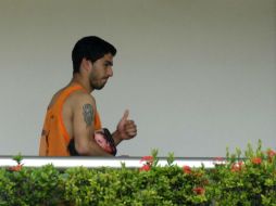 El plan era que Suárez jugara en los cuartos de final tras recuperarse de su lesión, pero Uruguay no consiguió el pase. EFE / ARCHIVO