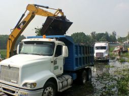 En total se limpiaron seis canales y cuatro vasos reguladores en la zona sur de la ciudad, incluyendo el Deán. TWITTER / @GuadalajaraGob