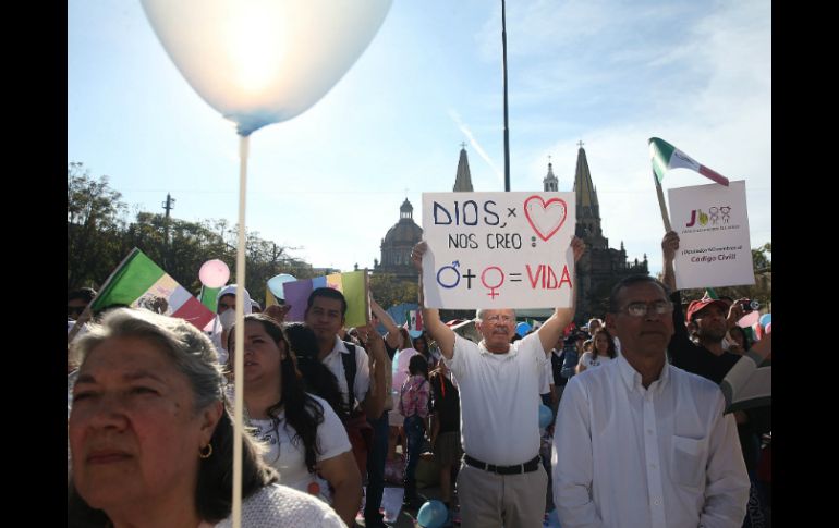 Los integrantes de grupos conservadores señalaron estar contra la iniciativa presidencial. EL INFORMADOR / ARCHIVO