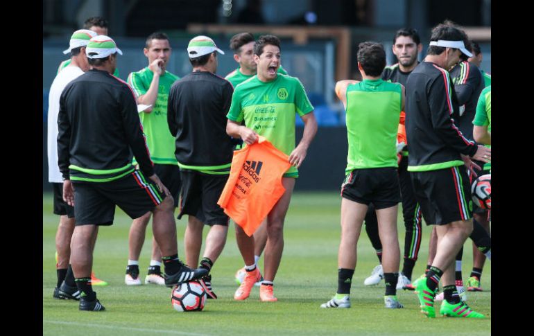 El equipo entrena en San José antes de su encuentro ante Chile. NTX / I. Hernández