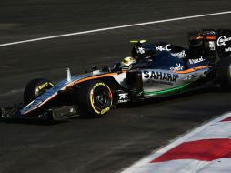 Sergio Pérez firma su segundo podio de la actual temporada de la F1; se coloca en octavo lugar del campeonato. AFP / A. Isakovic