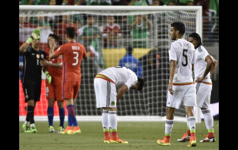 Chile propinó al Tricolor una goleada en el partido de cuartos de final de la Copa América Centenario. AFP / ARCHIVO