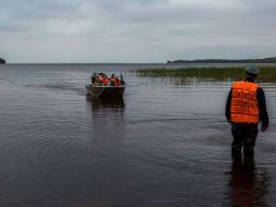 Los pequeños participaban de una excursión, pero se extraviaron en el lago Syamózero. AFP / STR