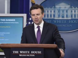 Josh Earnest, portavoz de la Casa Blanca, dice que Obama reconoce que son los británicos quienes deben decidir. AP / S. Walsh