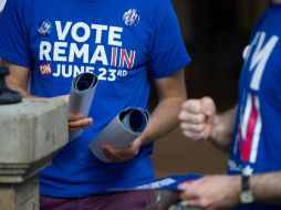 Diversas encuestas han otorgado en los últimos días ventaja a los partidarios de seguir en la UE. AFP / L. Neal