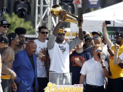 LeBron, junto a los Cavaliers, llegó la Arena Quicken Loans. EFE / D. Maxwell