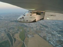 El Impulse II durante su aproximación a España. EFE / SOLAR IMPULSE