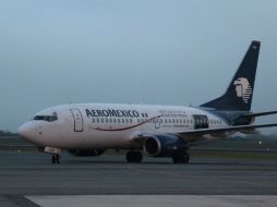 Aeroméxico dijo que continuará trabajando para brindar más opciones a sus clientes. NTX / ARCHIVO