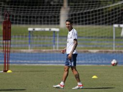 Di María no terminó el entrenamiento de hoy, a pesar de que sus estudios médicos 'demostraron una adecuada evolución' de su lesión. EFE / A.M. Sprecher