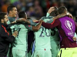 Portugal logró el pase a la siguiente etapa en la Eurocopa con gol de último minuto. EFE / M. Lopes