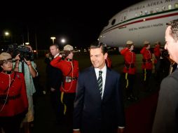 El Presidente de la República fue recibido por el embajador de México en Canadá, Agustín García López Loaeza. NTX / ESPECIAL