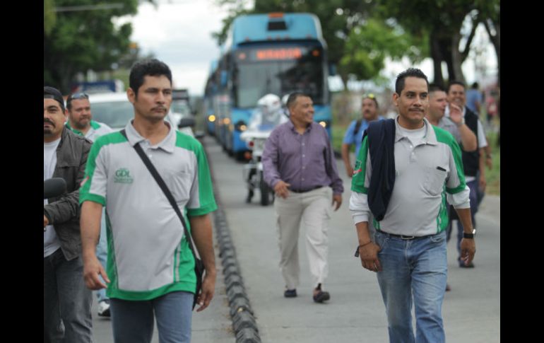 El pasado 21 de junio suspendieron el servicio cuatro rutas en reclamo de aumentos salariales. EL INFORMADOR / F. Atilano