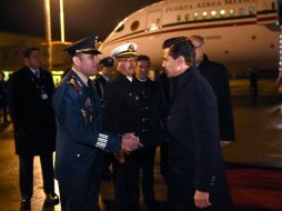 El avión presidencial aterriza en el aeropuerto El Tepual de Puerto Montt. FACEBOOK / Presidencia de la República