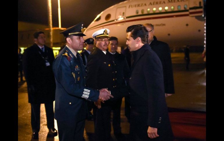 El avión presidencial aterriza en el aeropuerto El Tepual de Puerto Montt. FACEBOOK / Presidencia de la República