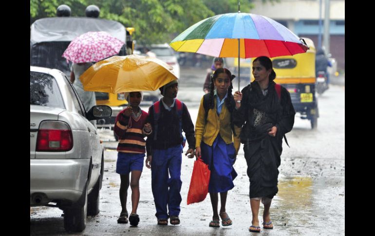 La temporada de monzón en India comienza en junio y termina en octubre, por lo que se prevé continúen las condiciones climáticas. EFE / ARCHIVO