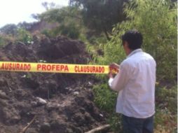 Los inspectores clausuran de manera Total Temporal las actividades luego de una inspección en el río San Juan de los Lagos. ESPECIAL / profepa.gob.mx