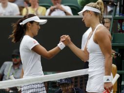 Éste fue el primer enfrentamiento entre las dos tenistas zurdas desde el Abierto de Australia, torneo que Kerber ganó. AP / B. Curtis