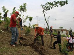 Los trabajos de retiro de maleza y limpieza se llevan a cabo de manera permanente por parte de distintas dependencias. ESPECIAL / Gobierno de Tlaquepaque