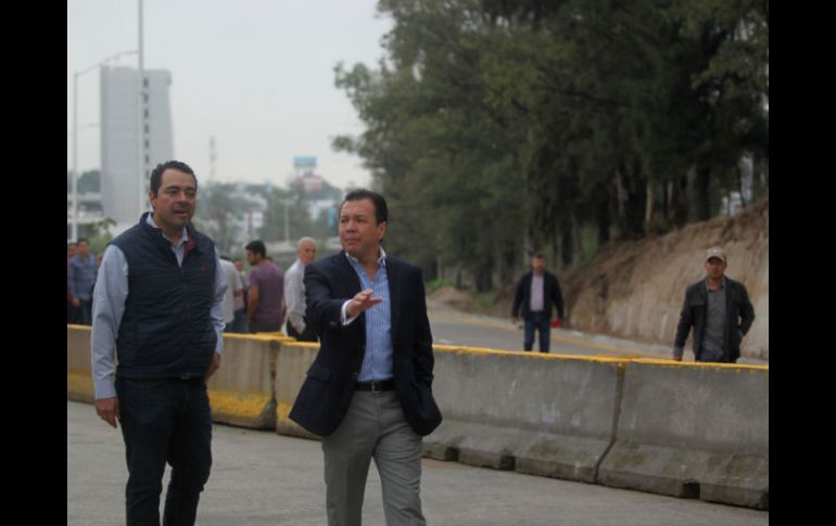 Durante la inauguración de la primera etapa de esta obra, Lemus dice que los trabajos concluirán el próximo marzo. EL INFORMADOR / A. Hinojosa