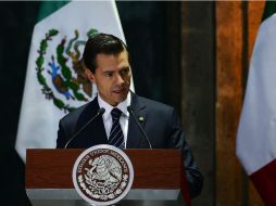 Al recibir al presidente de Italia, Peña Nieto manifestó solidaridad por la muerte de nueve italianos en Bangladesh. AFP / H. Guerrero