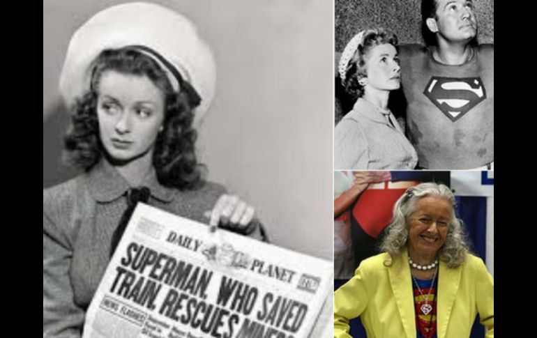 Noel Darleen Neill interpretó a Luisa Lane en la cinta 'Superman' de 1948. TWITTER / @CBNostalgia