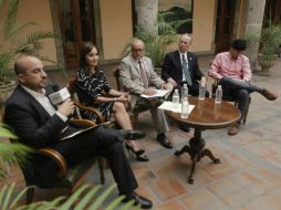 Ismael del Toro, Cynthia Cantero, Guillermo Muñoz, José Medina Mora y Pedro Kumamoto párticiparon en el foro. EL INFORMADOR / E. Barrera