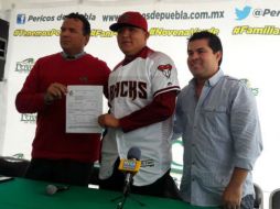 Con 21 años de edad, Bustamante emigrará al mejor beisbol del mundo. TWITTER / @Pericos_Oficial