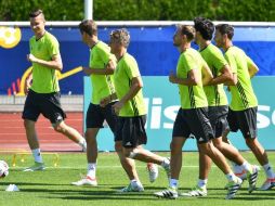 La Selección alemana entrena este miércoles, un día antes de que lleve a cabo el encuentro. EFE / A. Dedert