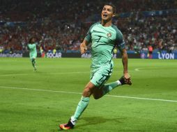 Cristiano Ronaldo anotó el primer gol para Portugal al minuto 50. AFP / P. Ellis