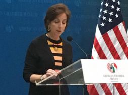 Jacobson se dice ''convencida de que una fuerte relación entre nuestros dos países es benéfica'' para las dos naciones. TWITTER / @AmChamMexico