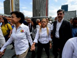 El líder opositor está preso desde febrero de 2014, cuando se entregó voluntariamente para enfrentar la justicia. AFP / F. Parra