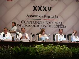 La XXXV Asamblea Plenaria de la Conferencia Nacional de Procuración de Justicia se celebra en Campeche. TWITTER / @PGR_mx