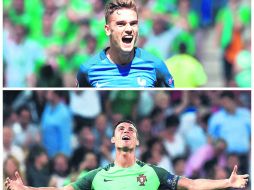 Antoine Griezmann ha anotado seis goles, mientras que Cristiano Ronaldo lleva tres. AFP /