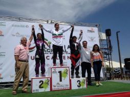 Melanie Janet Ramírez, de la categoría 17-18 años, consiguió la medalla de oro con un registro de 36.2157 segundos a contrarreloj. TWITTER / @codejalisco