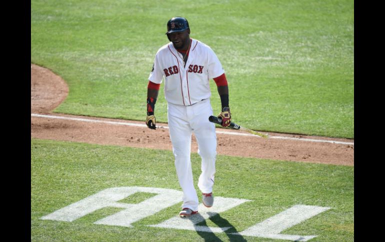 El dominicano David Ortiz, de los Medias Rojas de Boston, va a disputar su último Juego. AFP / H. How