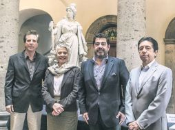 Autoridades. De izquierda a derecha Marco Parisotto, Myriam Vachez, Álvaro Domingo y Alejandro Elizalde. EL INFORMADOR / R. Tamayo