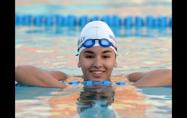 ''Será un honor para mí representar a mi país en Río (...) y me preparo para trabajar duro, confía la joven atleta. AFP / M. Mirabelli