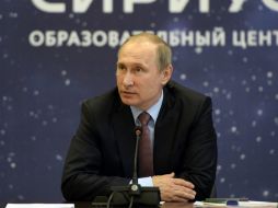 Putin dice que si algún deportista cayó en dopaje, las acusaciones deben ser dirigidas en su contra, pero de manera personificada. EFE / EFE / A. Nikolsky