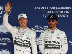 Después de 10 carreras, Rosberg suma cinco victorias, aunque ahora aventaja a Hamilton, quien tiene cuatro triunfos. AFP / ARCHIVO